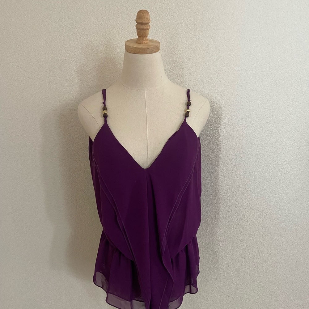 Ellen Tracy Rich Purple Blouse